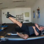 Pilates Reformer Sidelying Feet In Straps Pilates Reformer Sidelying Feet In Straps